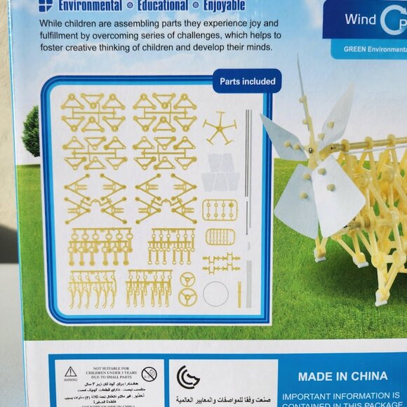 NEW STEM Wind Power Automaton Toy Science Energy Project Craft Kit Brand new FAS - Picture 14 of 16